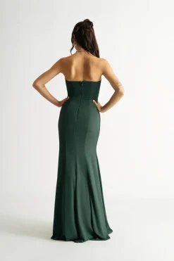 Tobi Faded Love Bustier Slit Maxi Dress