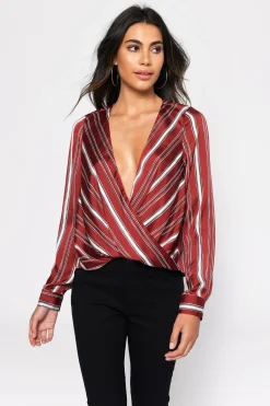 Tobi Fair Play Surplice Blouse - Black