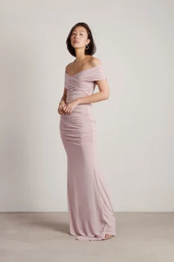 Tobi Fall For Me Off The Shoulder Mermaid Maxi Dress - Emerald
