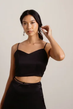 Tobi Fashionably Late Crop Top -
