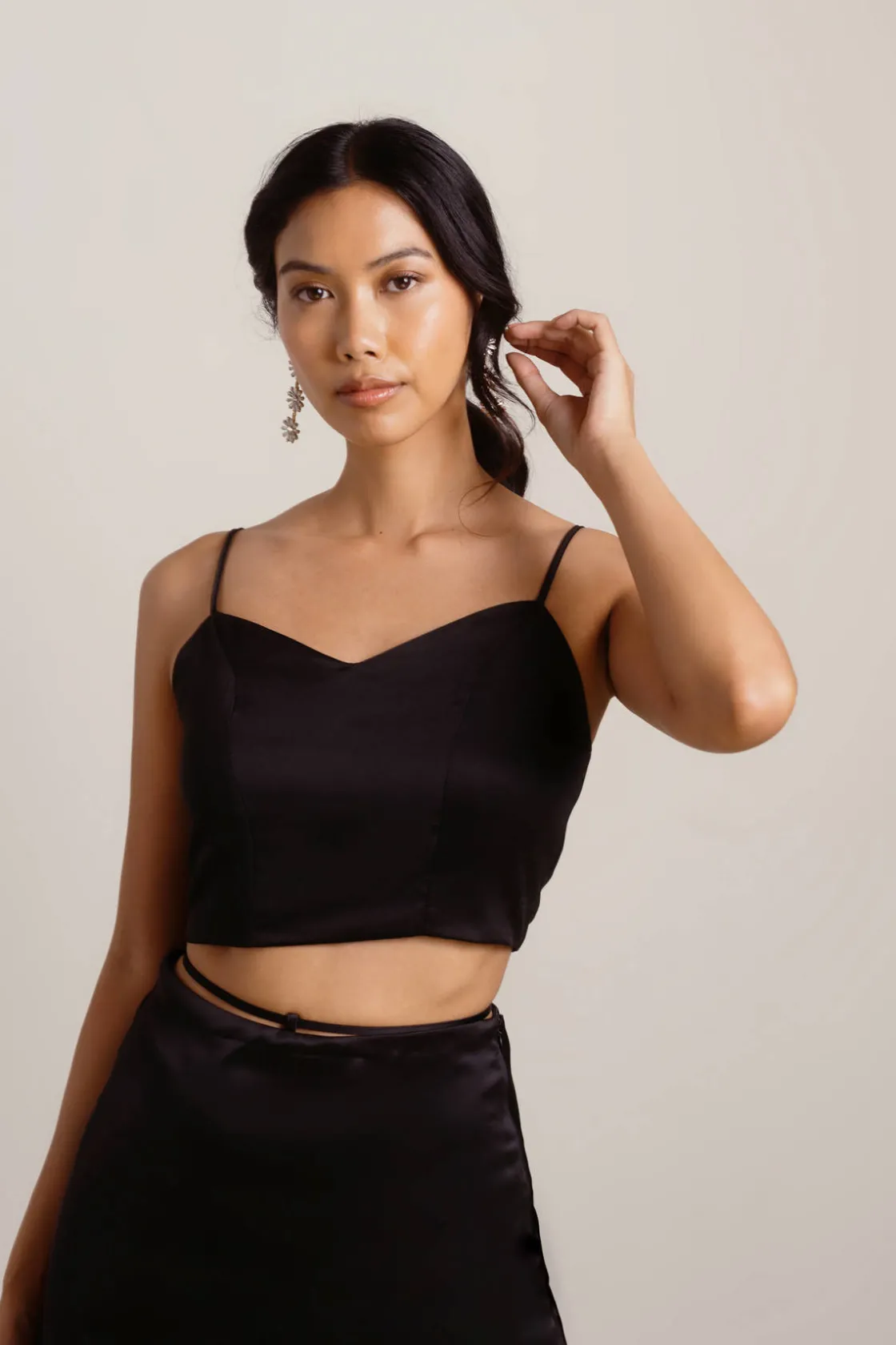 Tobi Fashionably Late Crop Top -