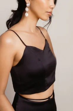 Tobi Fashionably Late Crop Top -