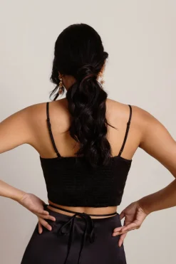 Tobi Fashionably Late Crop Top -