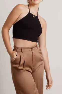 Tobi Feel Good Crop Top - Olive