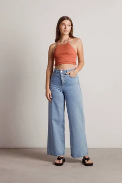 Tobi Feel Good Crop Top - Olive