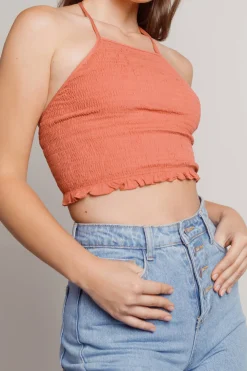 Tobi Feel Good Crop Top - Olive