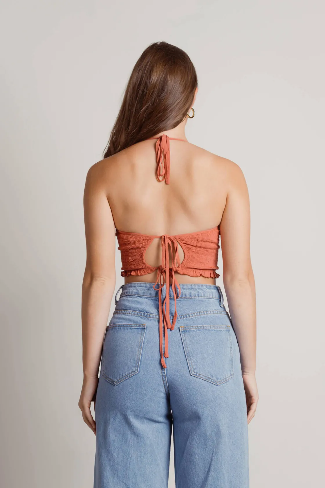 Tobi Feel Good Crop Top - Olive