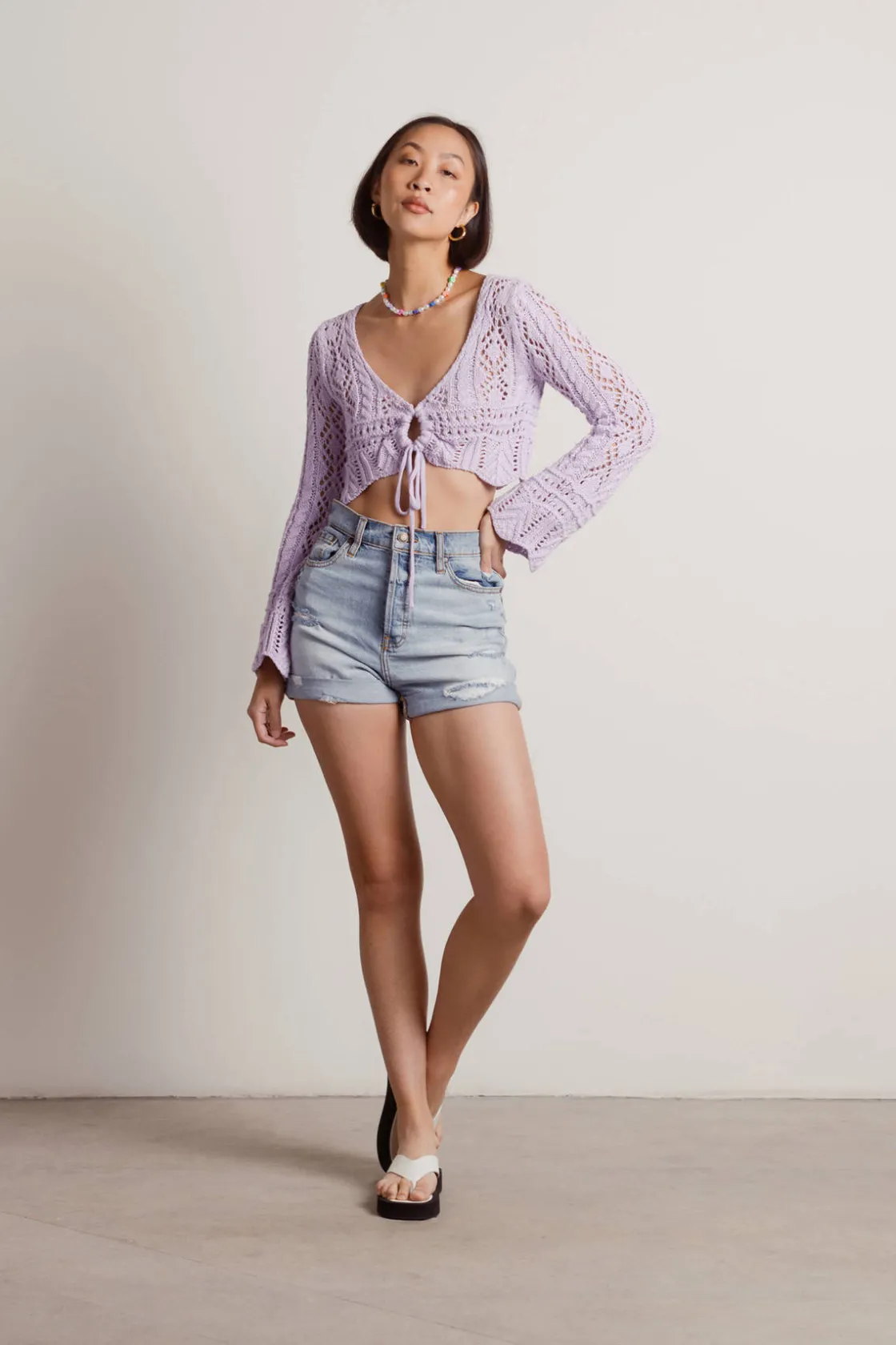Tobi Festive Minds Crop Top -