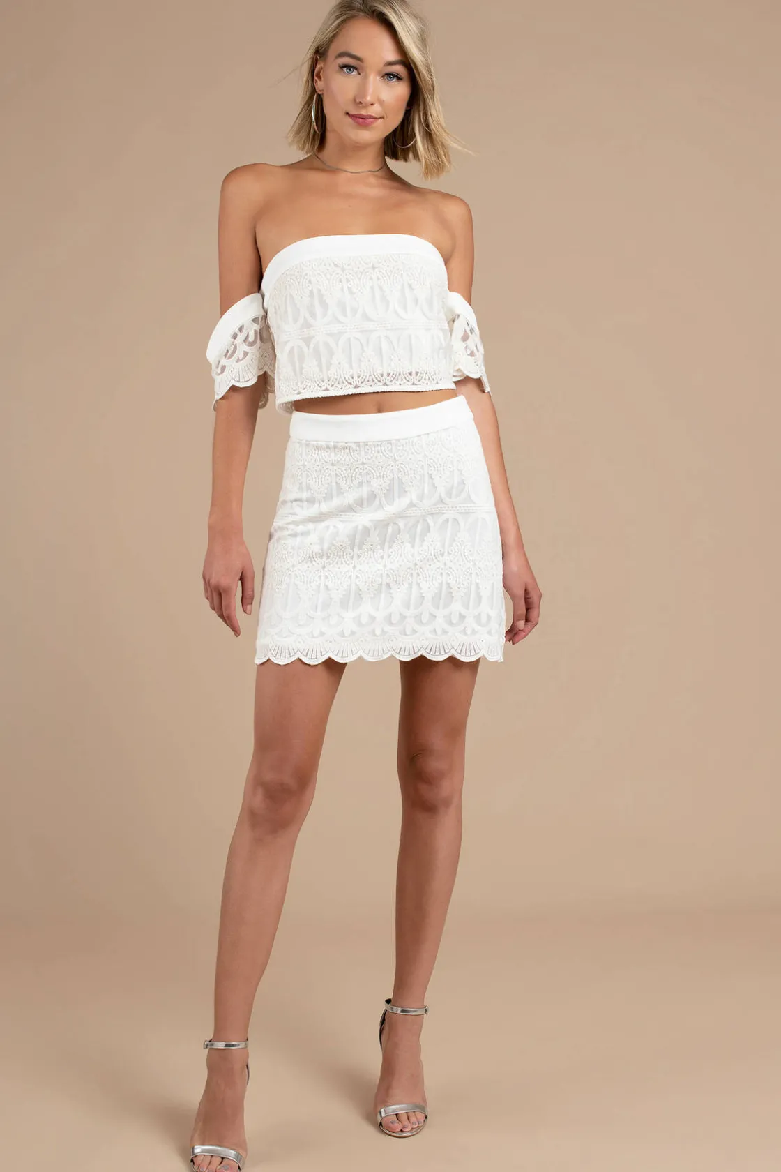Tobi Finders Keepers Awake Lace Mini Skirt -