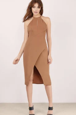 Tobi Finders Keepers Guilty Pleasure Open Back Slit Midi Dress -