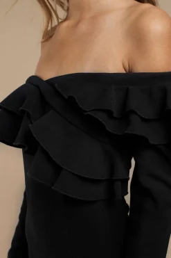 Tobi Finders Keepers Seeking Off The Shoulder Ruffle Mini Dress -