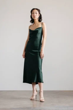 Tobi Finding Time Cowl Neck Slip Maxi Dress -
