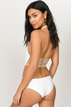 Tobi Fine Line Strappy Monokini - Black