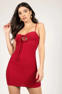 Tobi Fire Hazard Keyhole Bodycon Mini Dress -