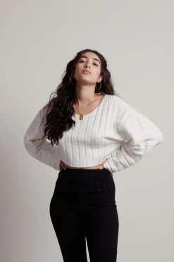 Tobi Fireside Ribbed Sweater -