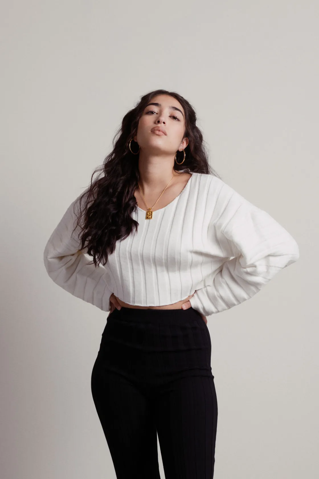 Tobi Fireside Ribbed Sweater -