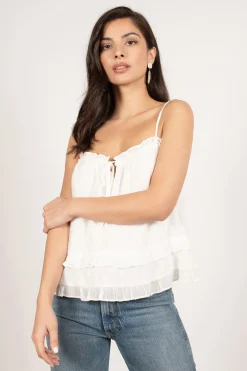 Tobi Fleur Front Tie Blouse -