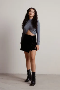 Tobi Flirty Girl Glitter Mini Skirt -