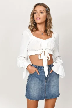 Tobi Florence Denim Mini Skirt -