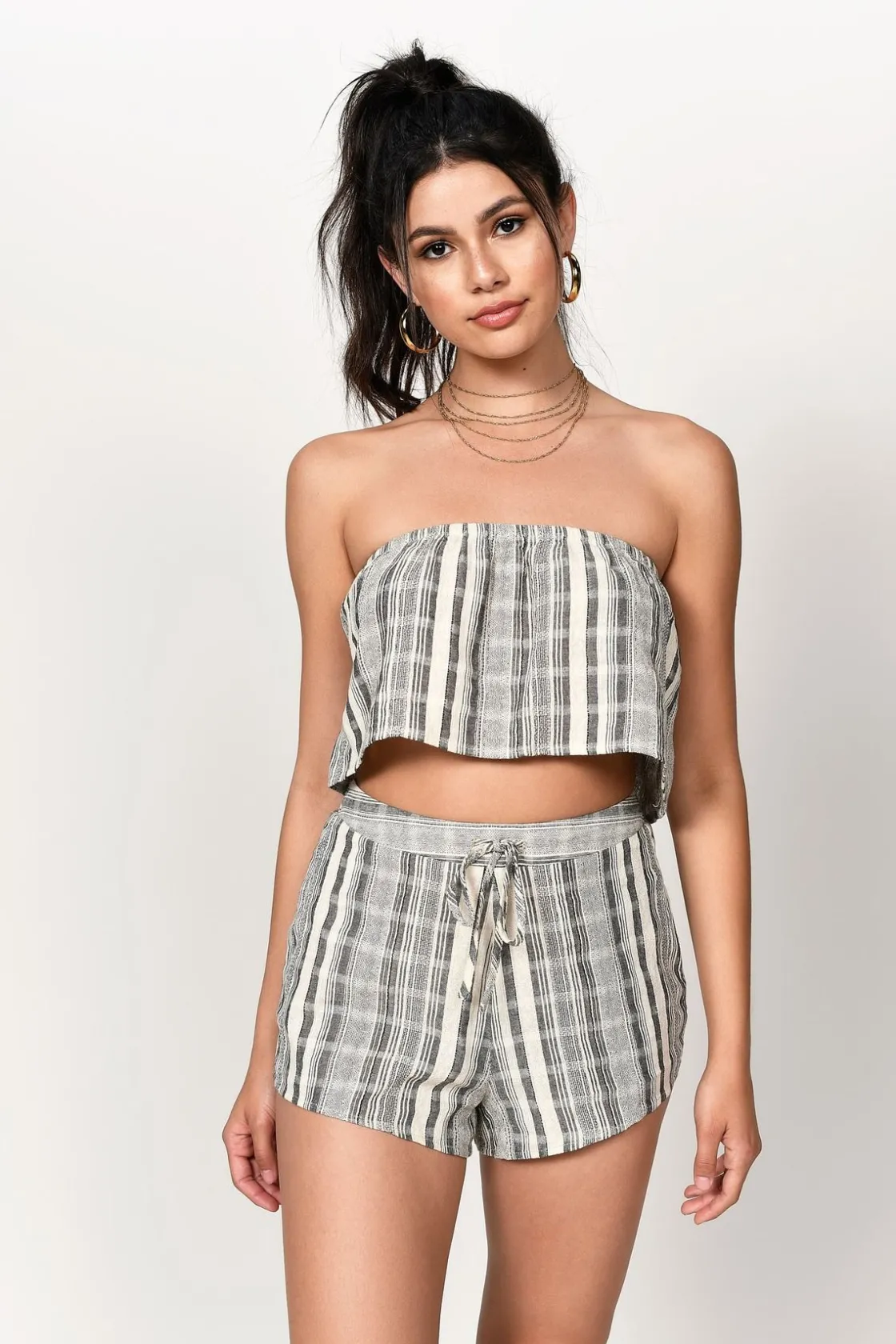Tobi Fly Away Crop Top - Black