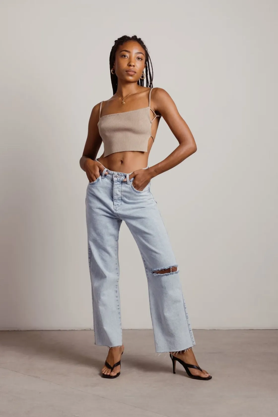Tobi Fly Me Out Crop Top -