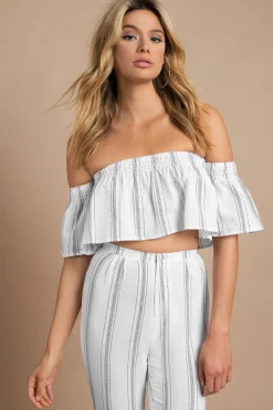 Tobi For The Love Of Stripes Crop Top -