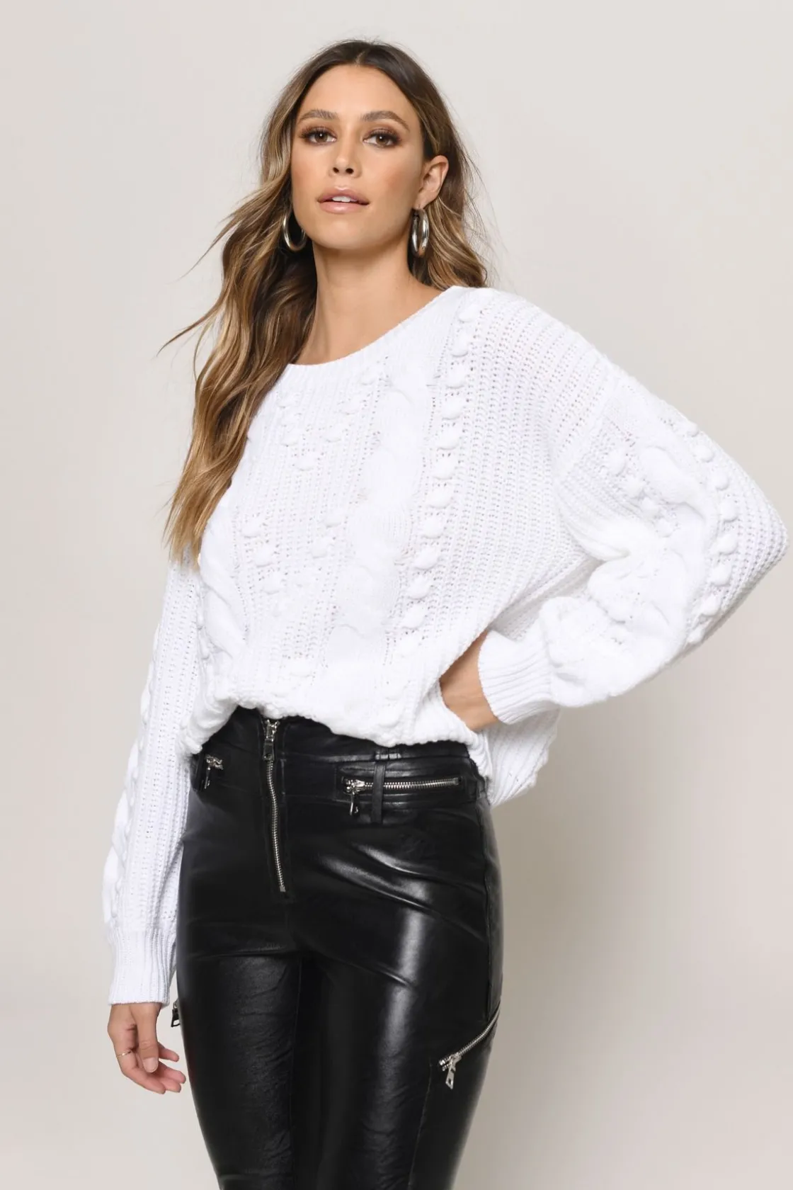 Tobi Forever Ours Knit Sweater - Mocha