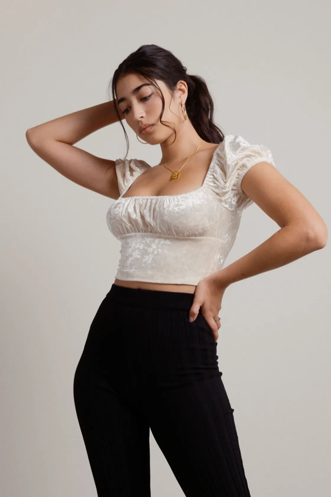 Tobi Forget It All Crop Top -
