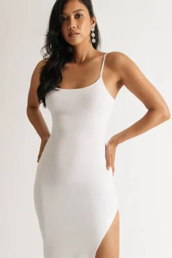 Tobi Forget My Name Cami Slit Midi Dress -