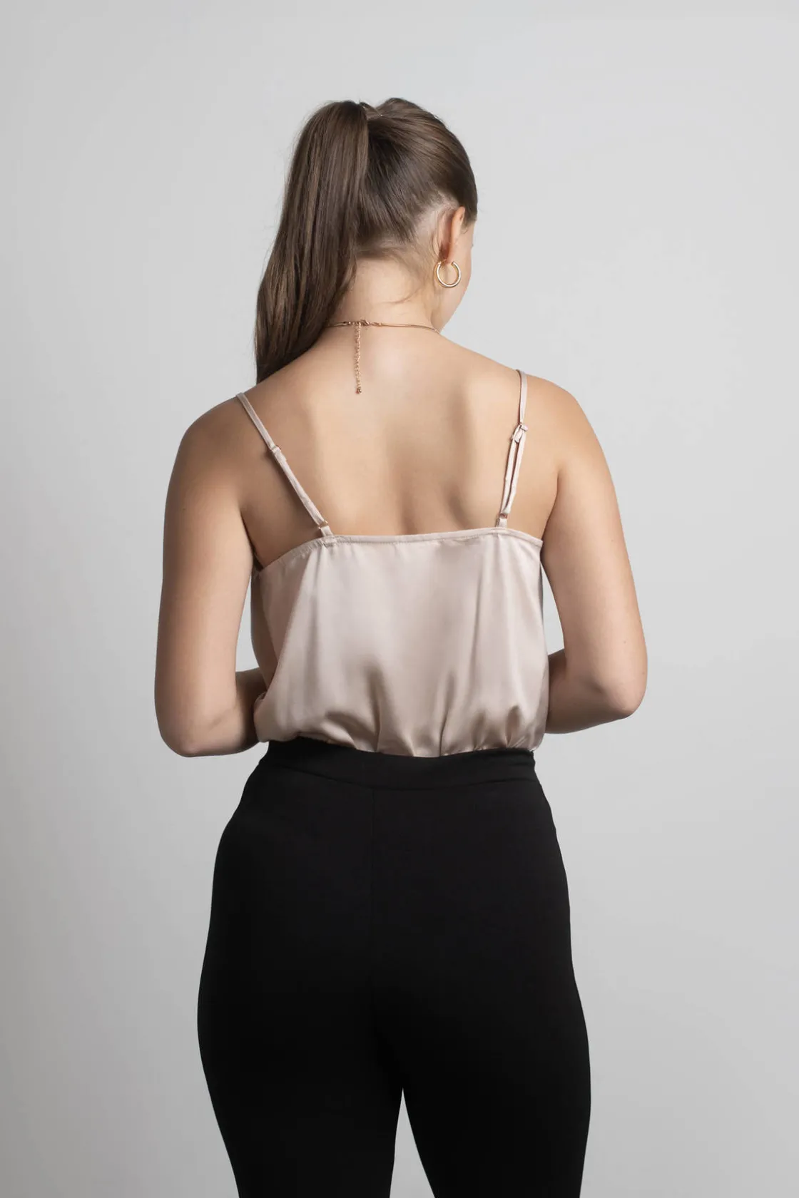 Tobi Fortune Cowl Neck Bodysuit - Sage
