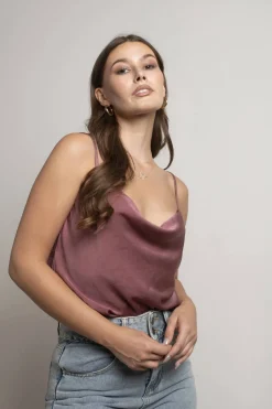 Tobi Fortune Cowl Neck Bodysuit - Sage