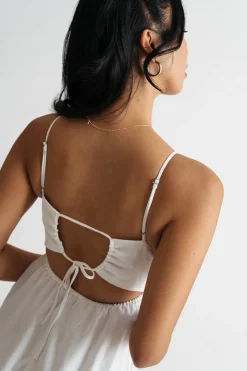 Tobi Frances Tie Back Skater Mini Dress