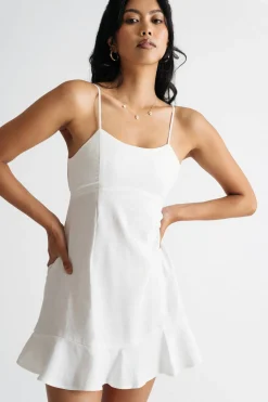 Tobi Frances Tie Back Skater Mini Dress
