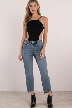 Tobi Frankie Backless Bodysuit - Mocha