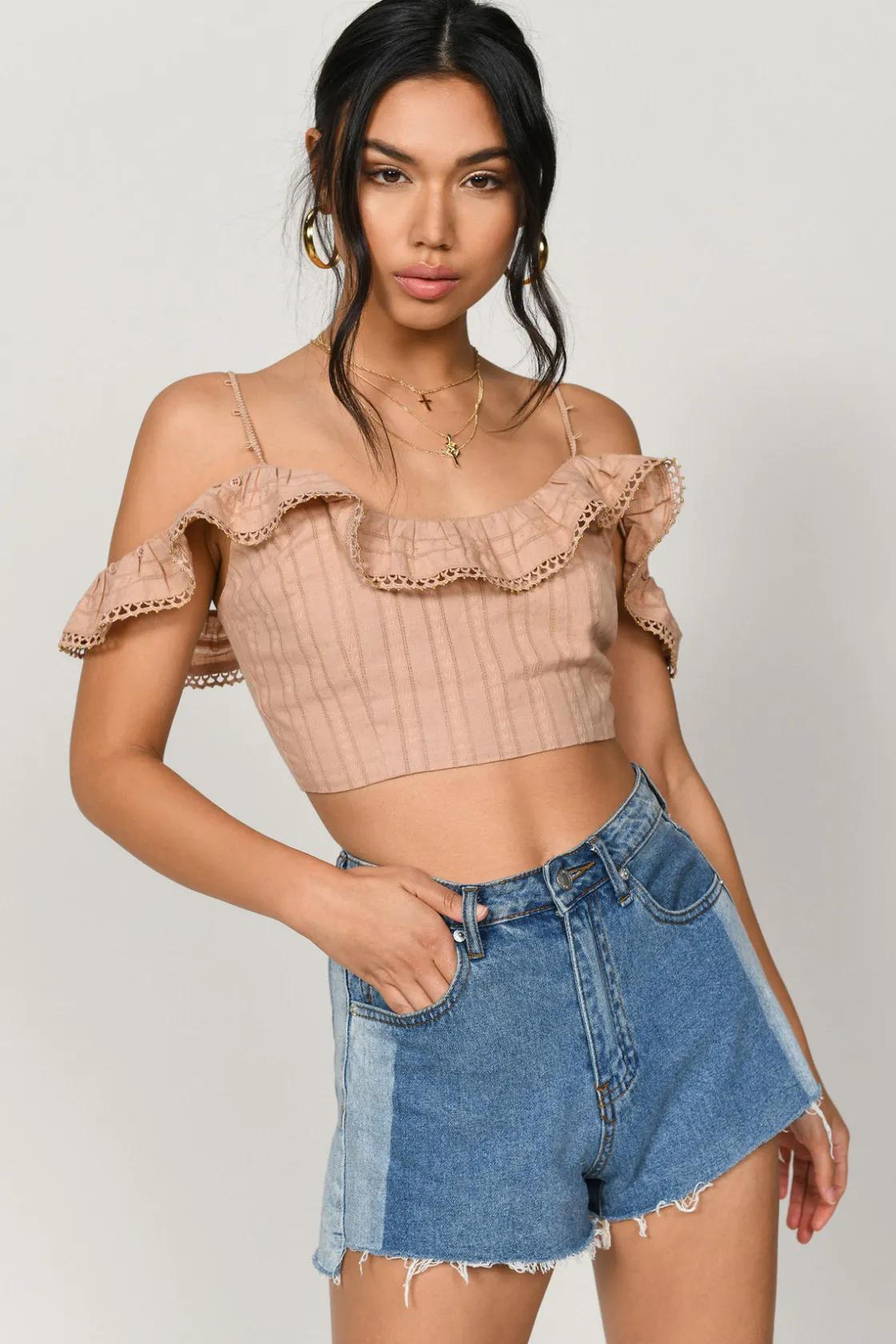 Tobi Free To Be Crop Top - White