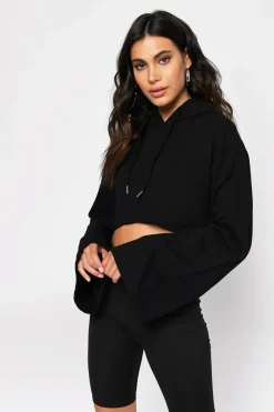Tobi French Kiss Cropped Hoodie -