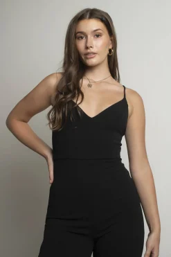 Tobi Full Of Attitude Cross Back Sleeveless Jumpsuit