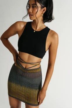 Tobi Fun Night Out Ruched Mini Skirt -