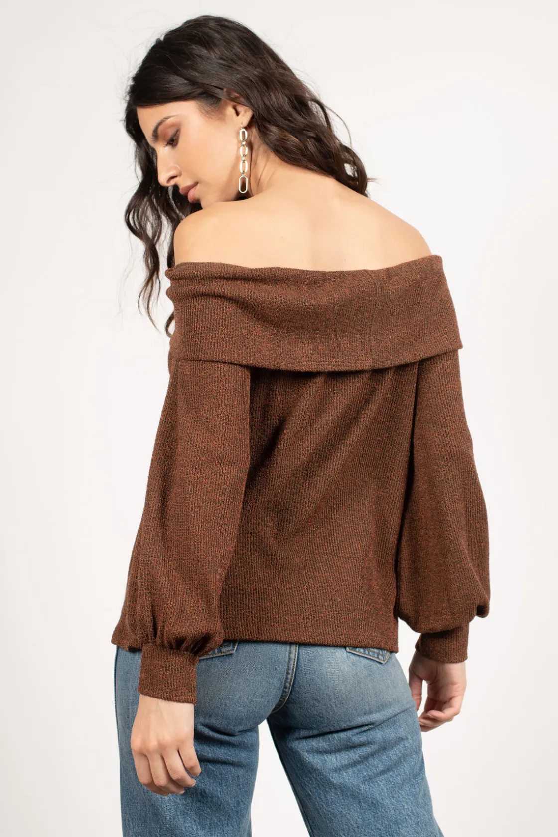Tobi Gabby Off The Shoulder Sweater -