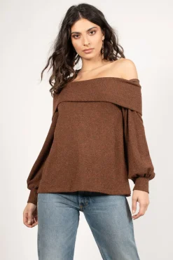 Tobi Gabby Off The Shoulder Sweater -