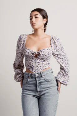 Tobi Geranium Corset Top -