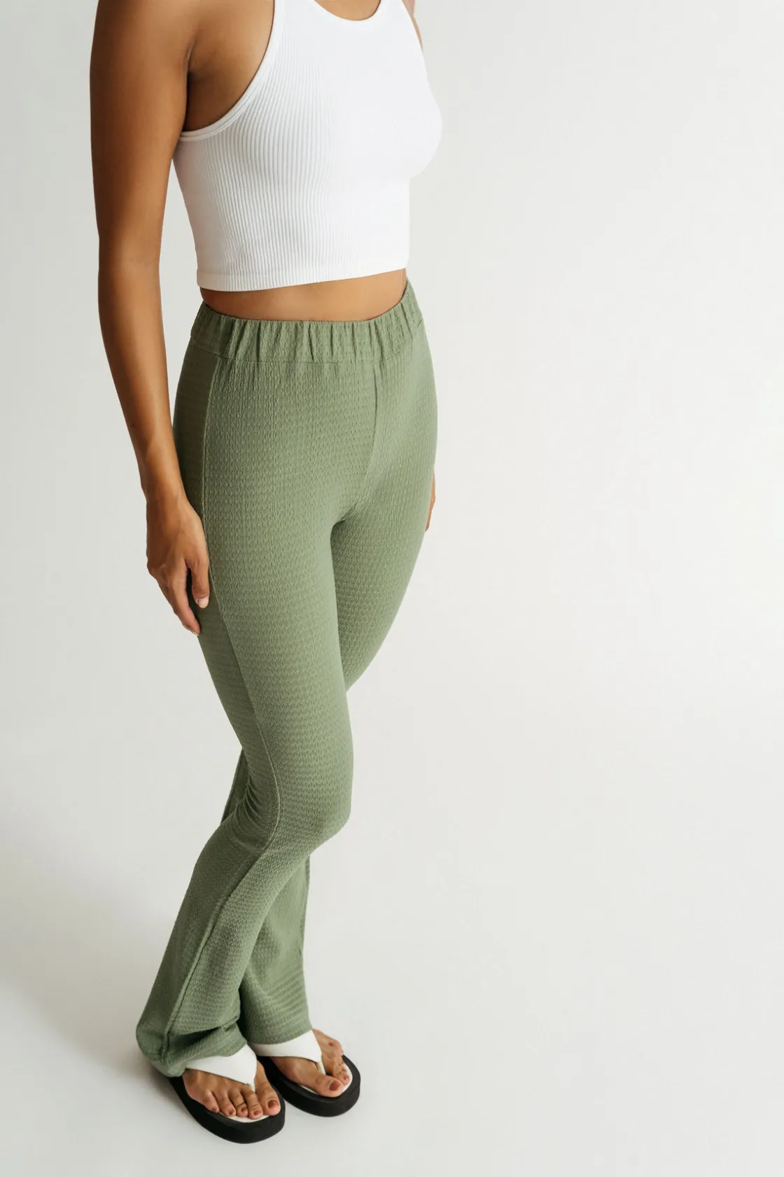 Tobi Get Out Knit Pants - Green