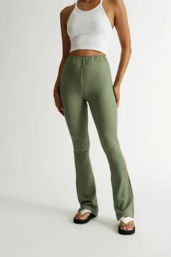 Tobi Get Out Knit Pants - Green