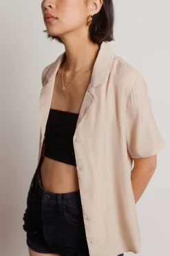 Tobi Gianna Button Up Shirt - Ivory
