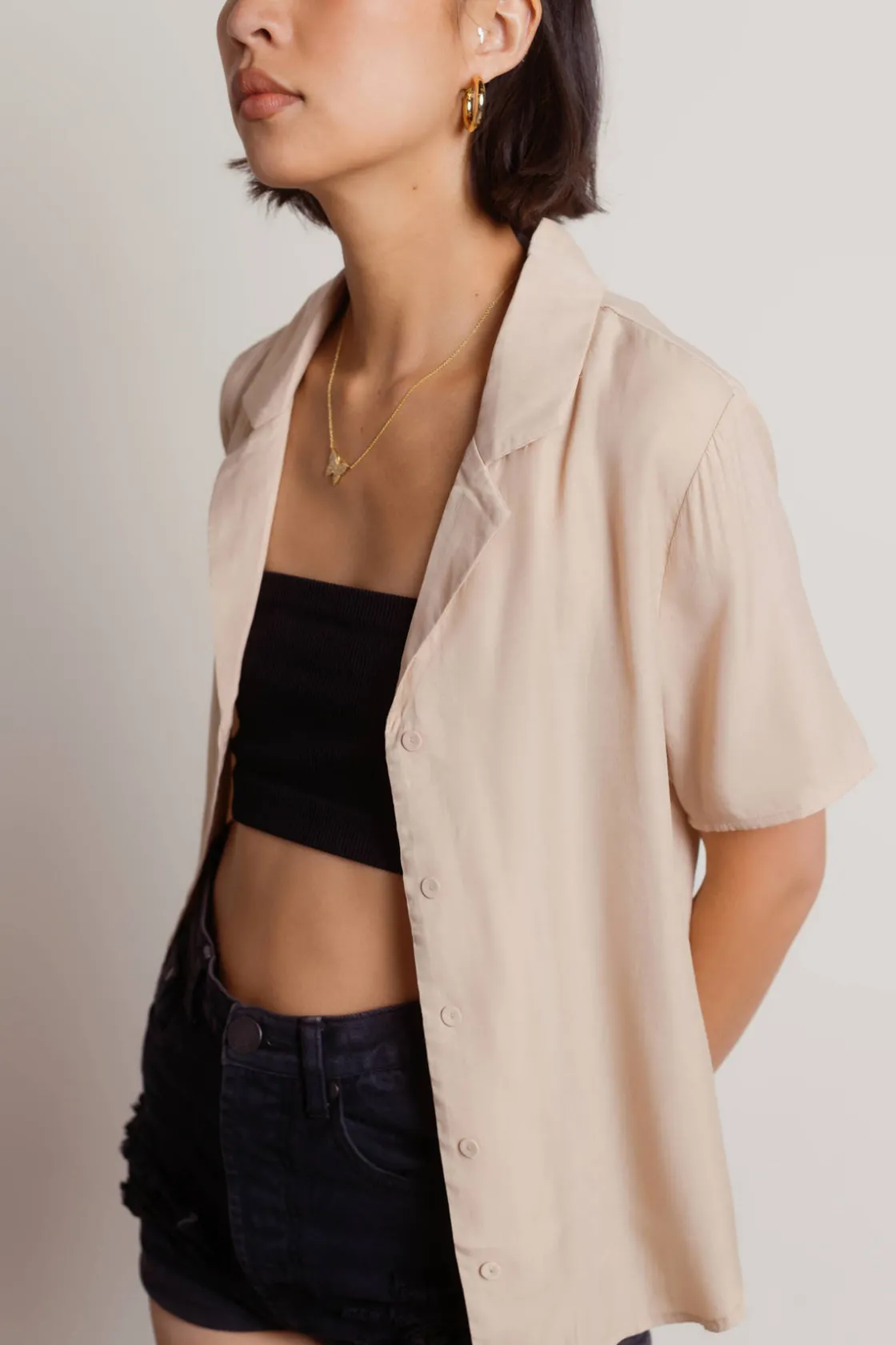 Tobi Gianna Button Up Shirt - Ivory
