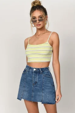 Tobi Gidley Denim Mini Skirt -