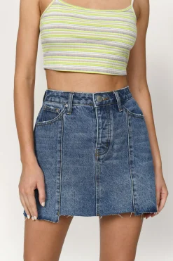 Tobi Gidley Denim Mini Skirt -