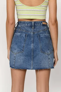Tobi Gidley Denim Mini Skirt -