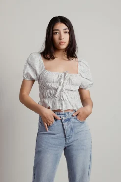 Tobi Gisella Smocked Blouse -