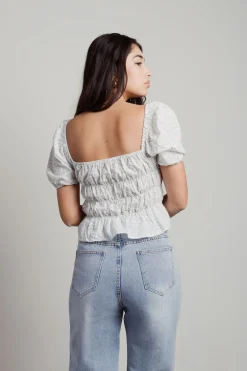 Tobi Gisella Smocked Blouse -